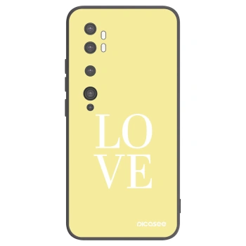 Picasee silikonový černý obal pro Xiaomi Mi Note 10 (Pro) - Love