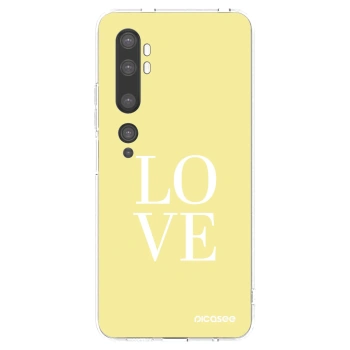 Picasee silikonový průhledný obal pro Xiaomi Mi Note 10 (Pro) - Love