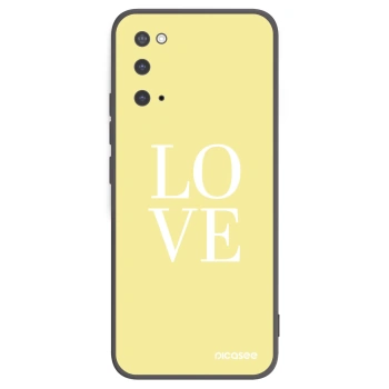 Picasee silikonový černý obal pro Samsung Galaxy S20 G980F - Love