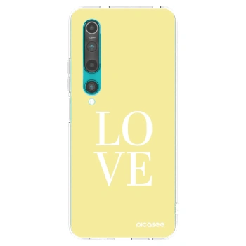 Picasee silikonový průhledný obal pro Xiaomi Mi 10 - Love