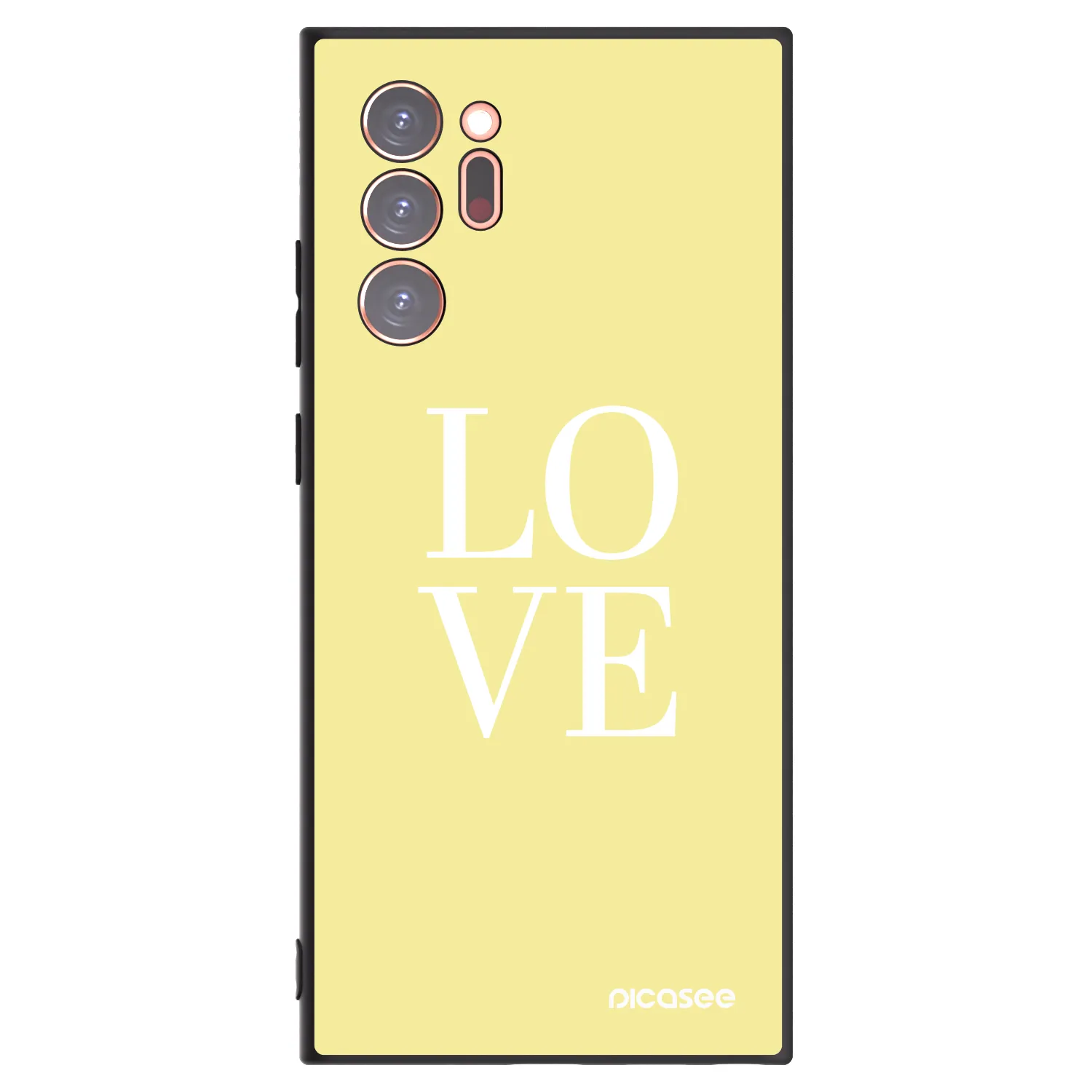 Picasee silikonový černý obal pro Samsung Galaxy Note 20 Ultra - Love