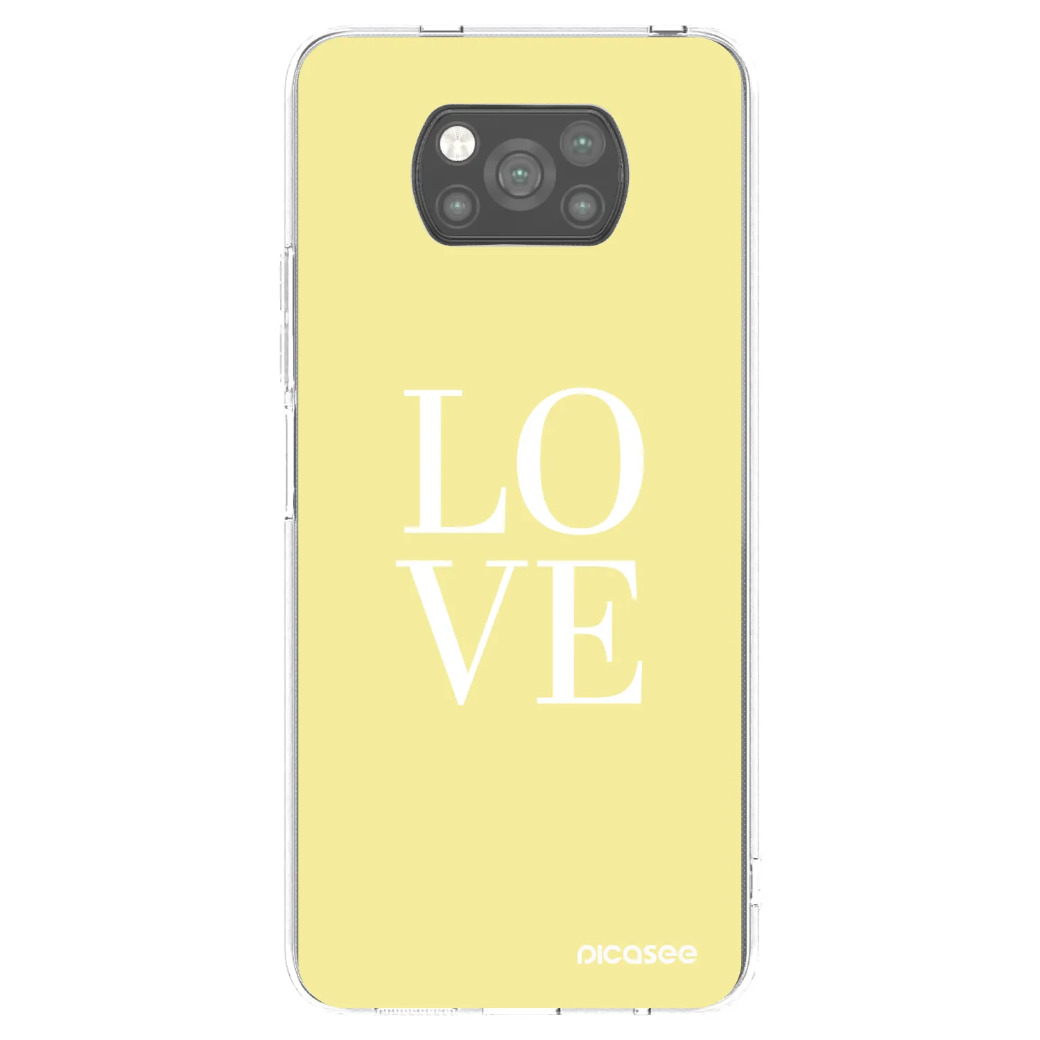 Picasee silikonový černý obal pro Xiaomi Poco X3 - Love