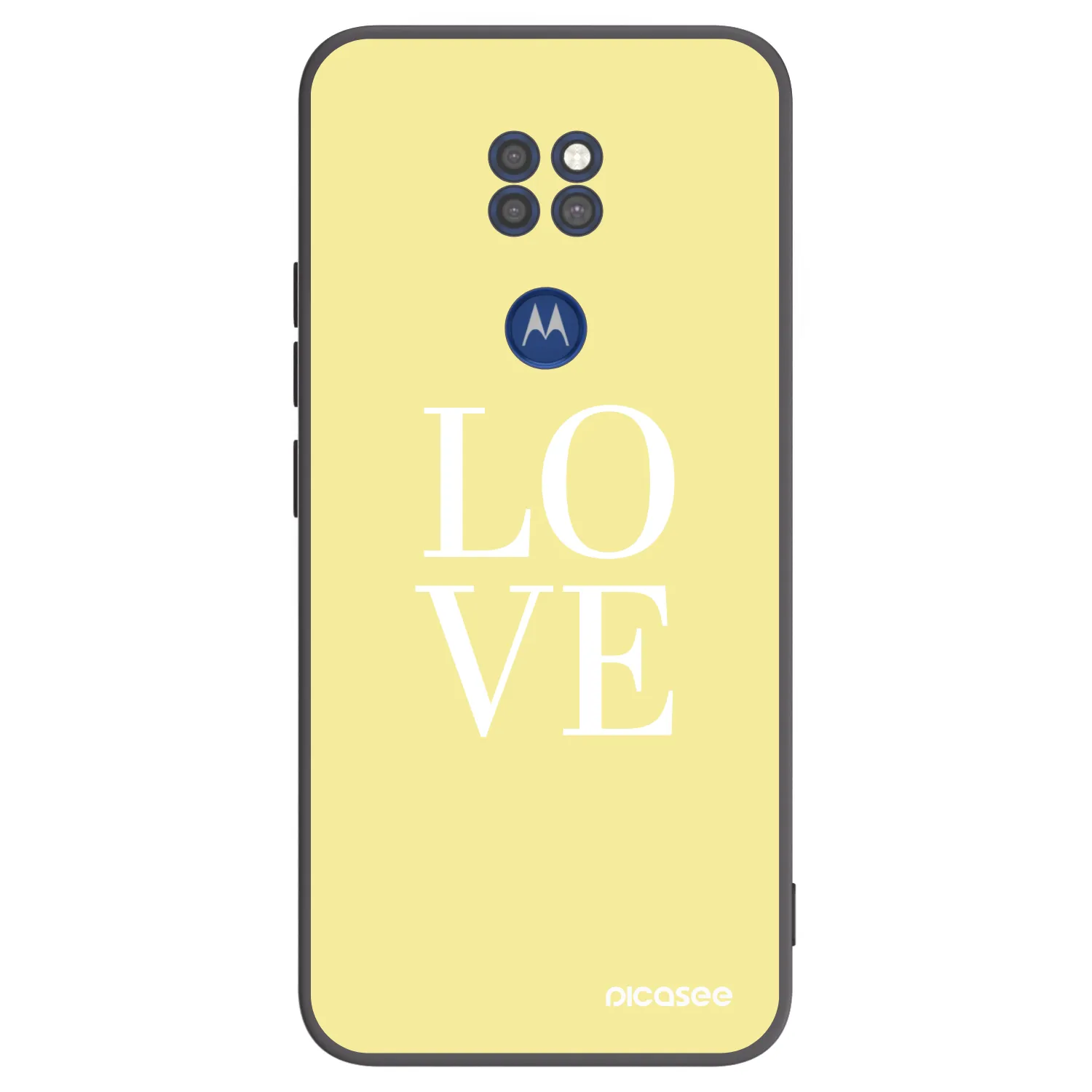 Picasee silikonový černý obal pro Motorola Moto G9 Play - Love