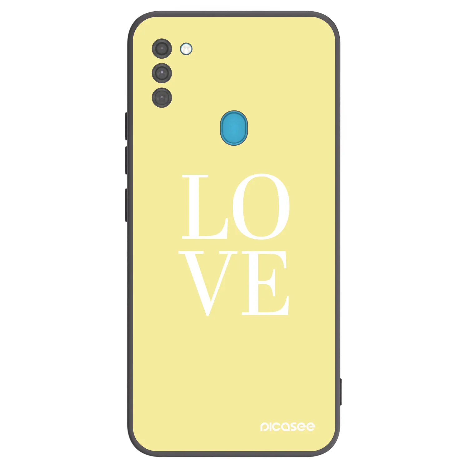 Picasee silikonový černý obal pro Samsung Galaxy M11 - Love