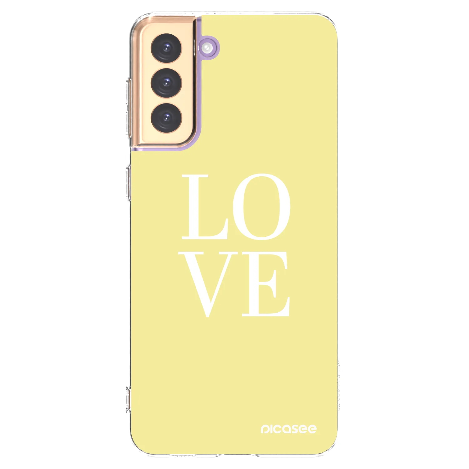 Picasee silikonový průhledný obal pro Samsung Galaxy S21+ 5G G996F - Love