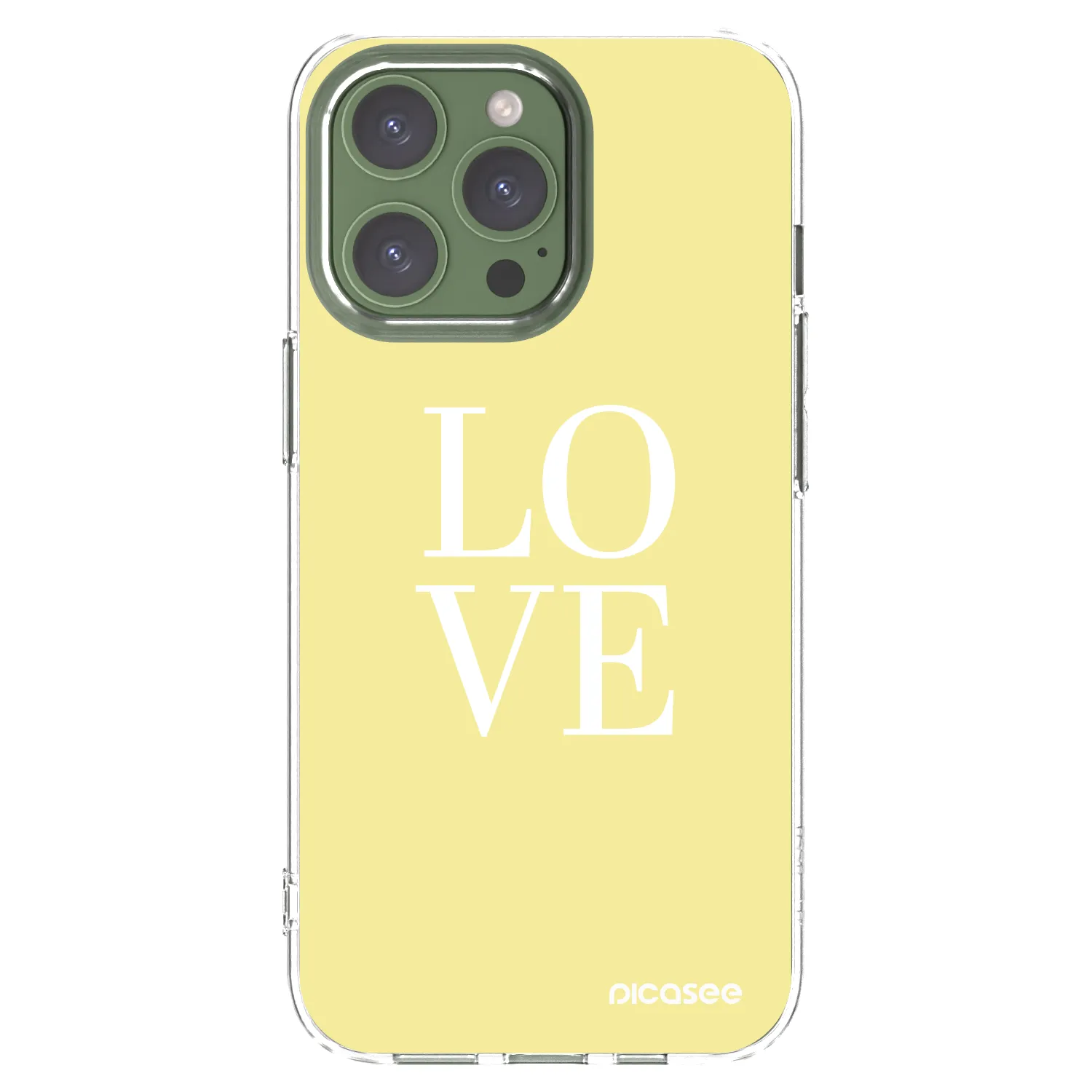 Picasee silikonový průhledný obal pro Apple iPhone 13 Pro - Love