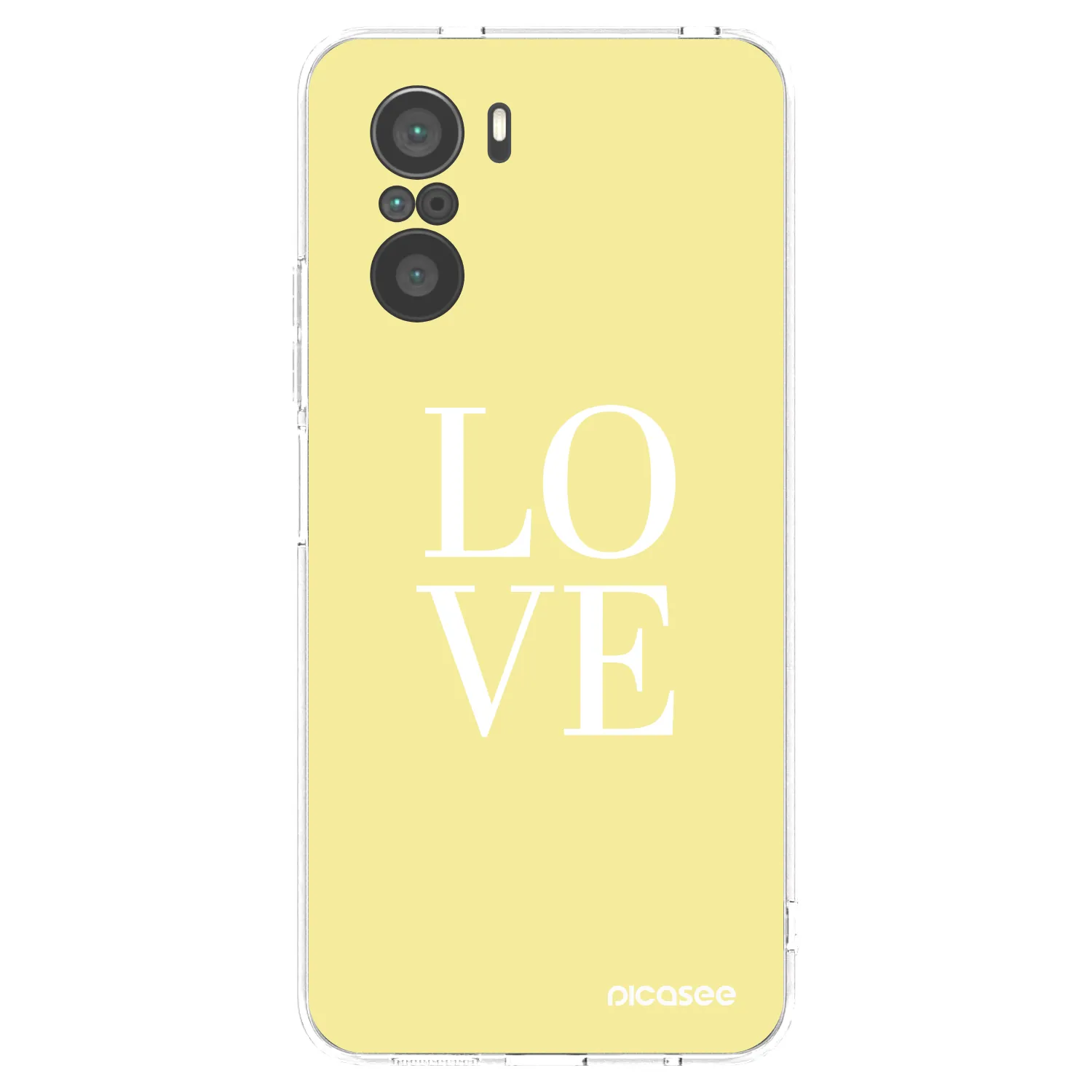 Picasee silikonový průhledný obal pro Xiaomi Poco F3 - Love