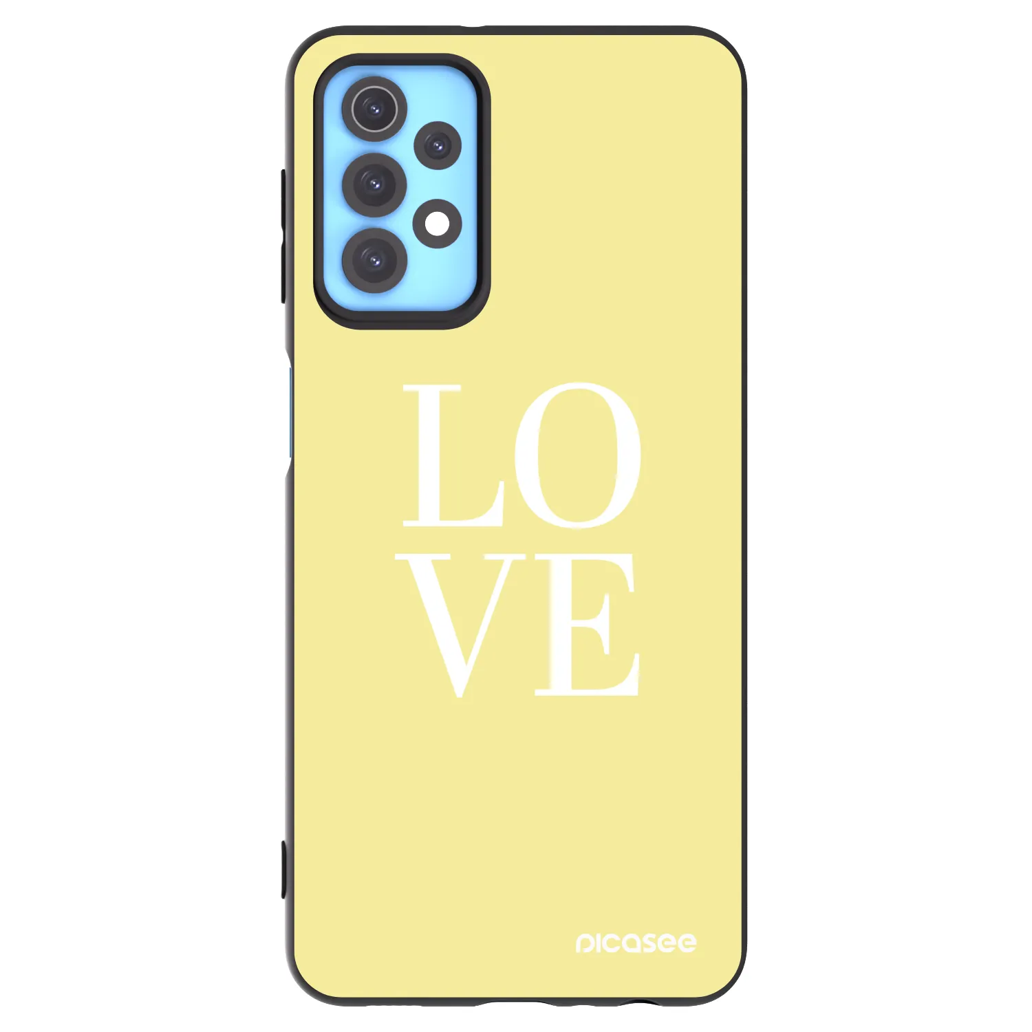 Picasee silikonový černý obal pro Samsung Galaxy A32 4G SM-A325F - Love