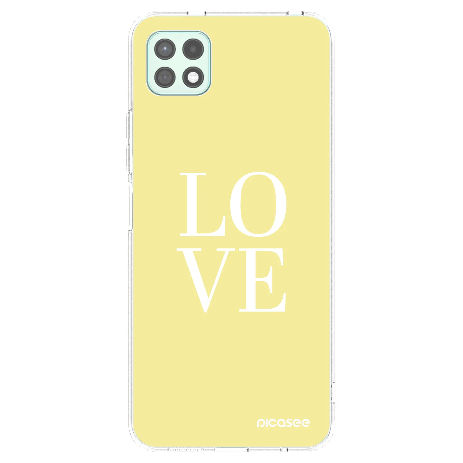Picasee silikonový průhledný obal pro Samsung Galaxy A22 A226B 5G - Love
