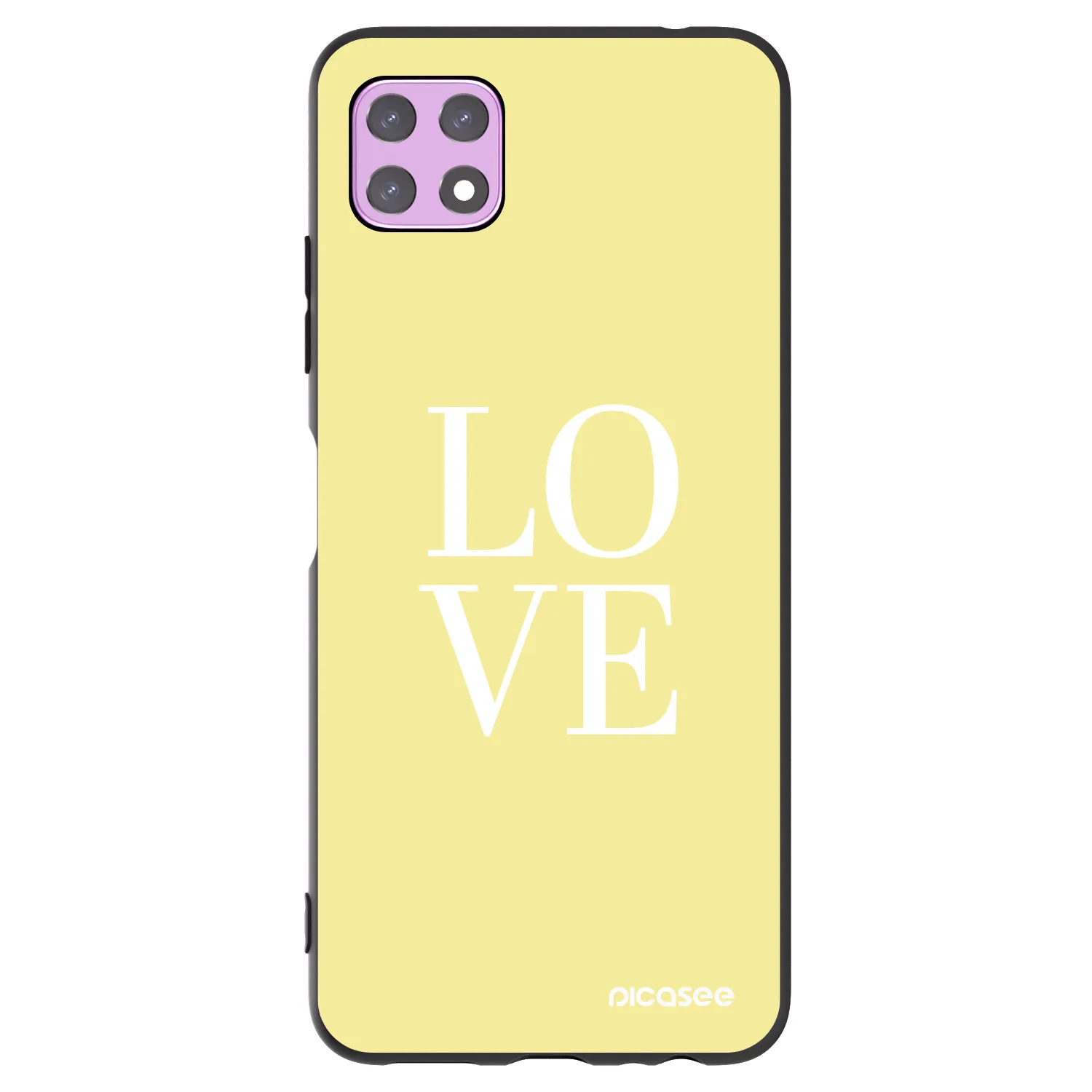 Picasee silikonový černý obal pro Samsung Galaxy A22 A226B 5G - Love