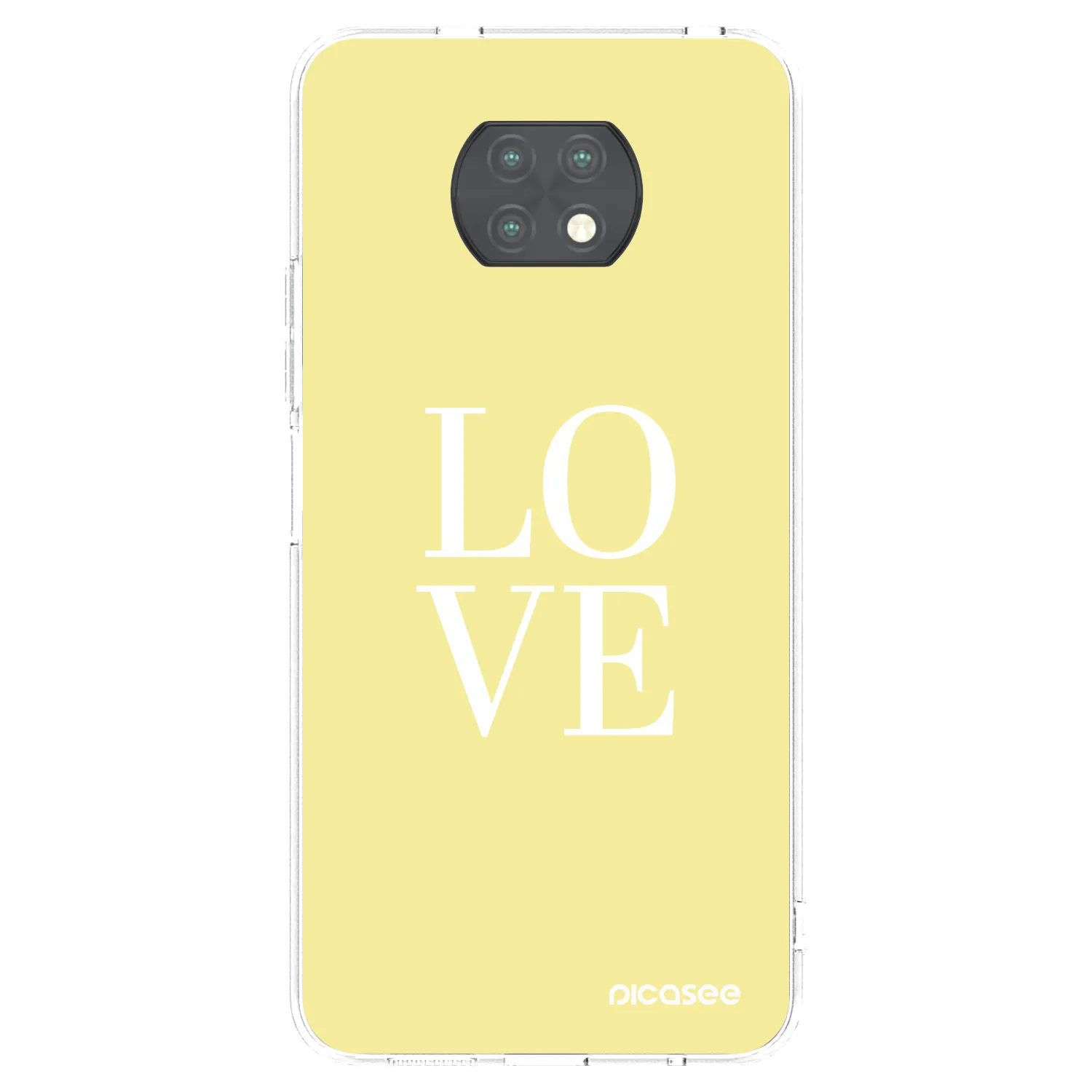 Picasee silikonový průhledný obal pro Xiaomi Redmi Note 9T - Love