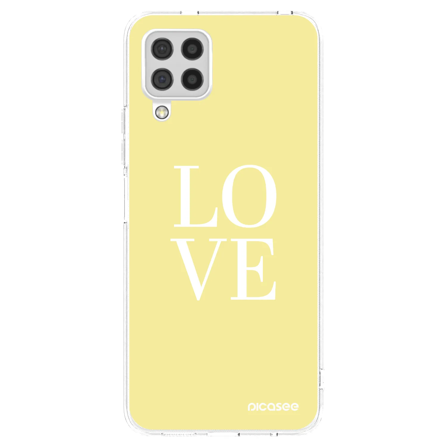 Picasee silikonový průhledný obal pro Samsung Galaxy A22 A225F 4G - Love