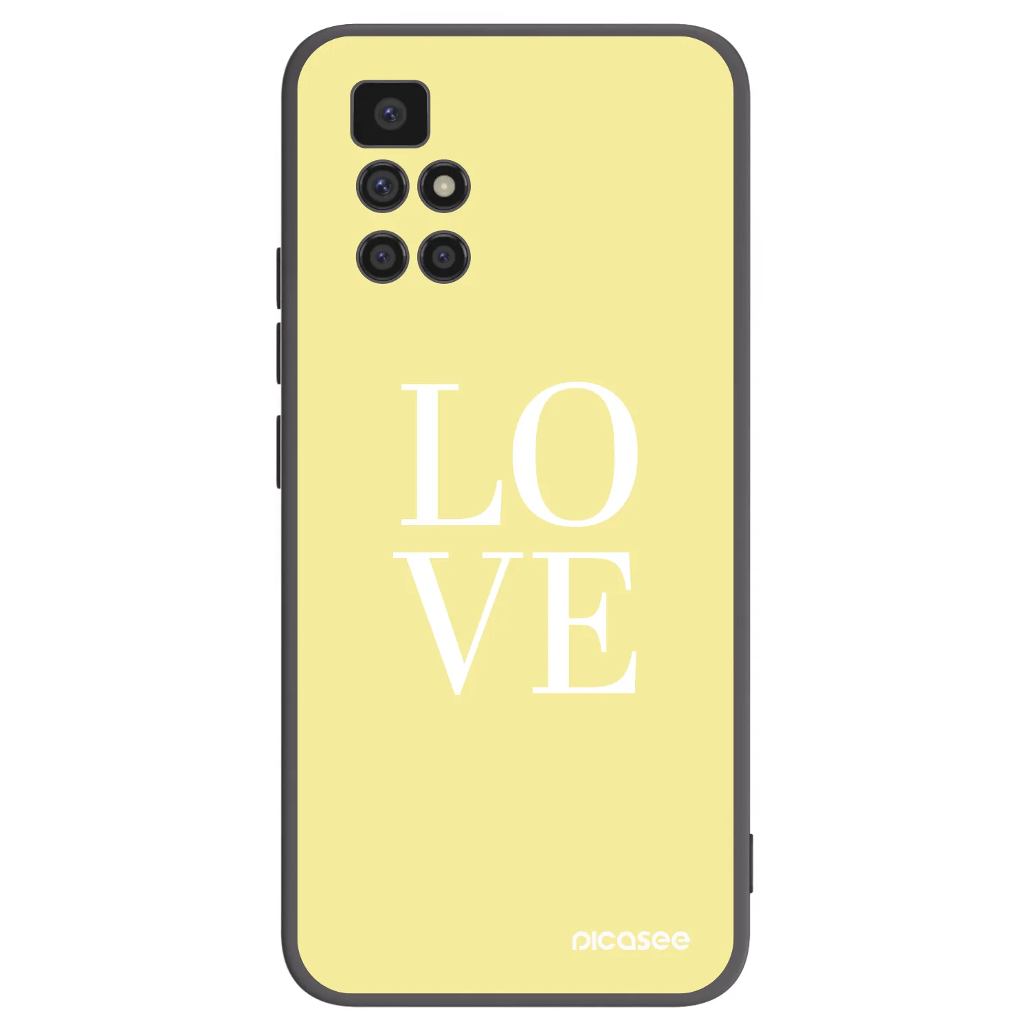 Picasee silikonový černý obal pro Xiaomi Redmi 10 - Love