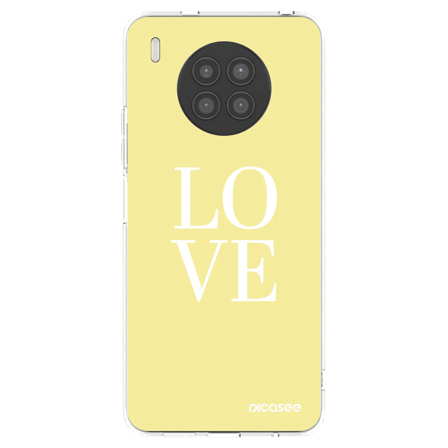Picasee silikonový průhledný obal pro Huawei Nova 8i - Love