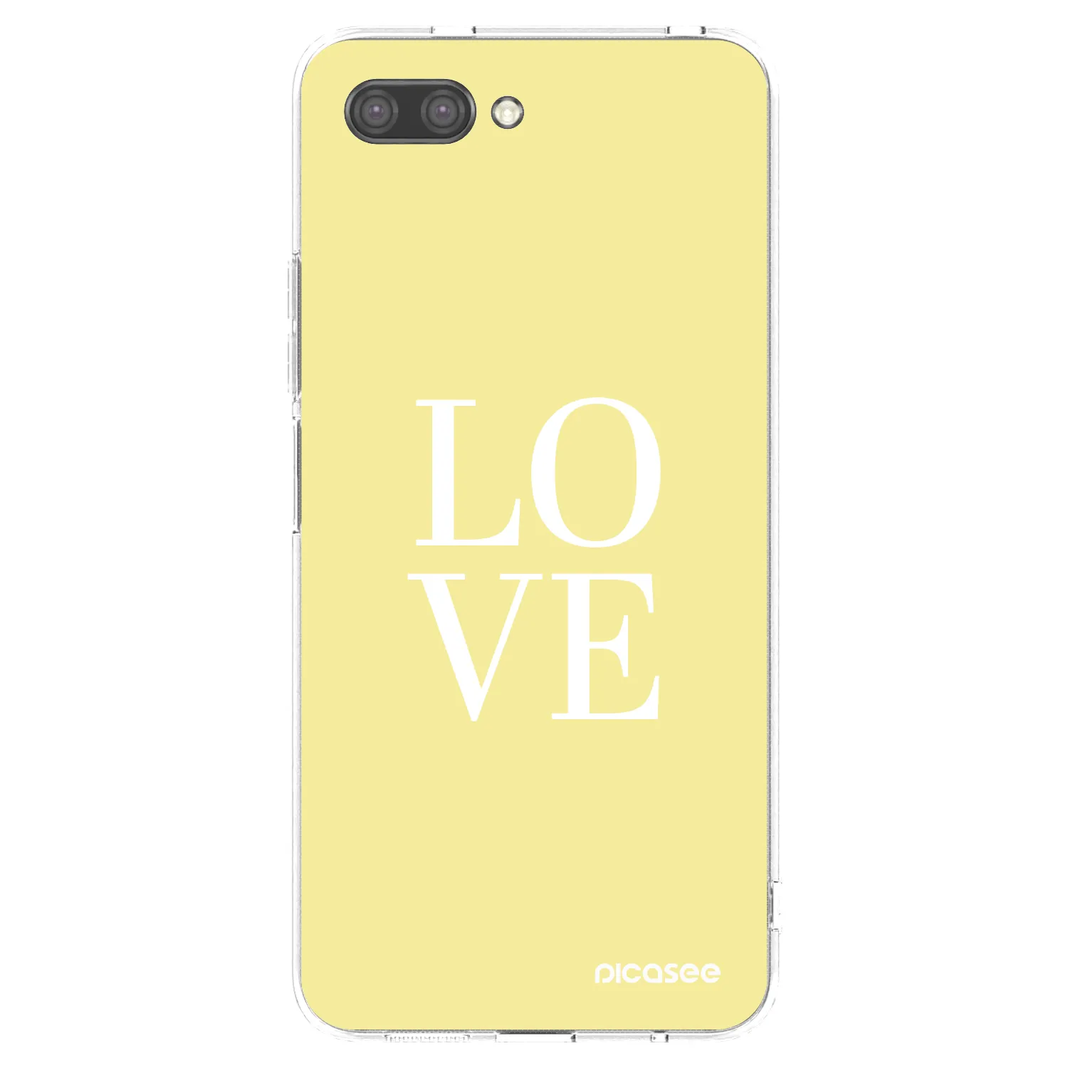 Picasee silikonový průhledný obal pro Honor 10 - Love