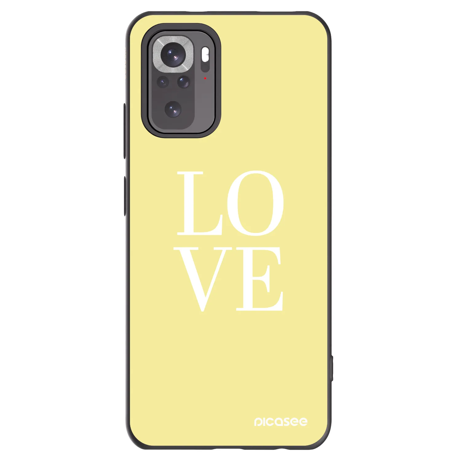 Picasee silikonový černý obal pro Xiaomi Redmi Note 11S 4G - Love