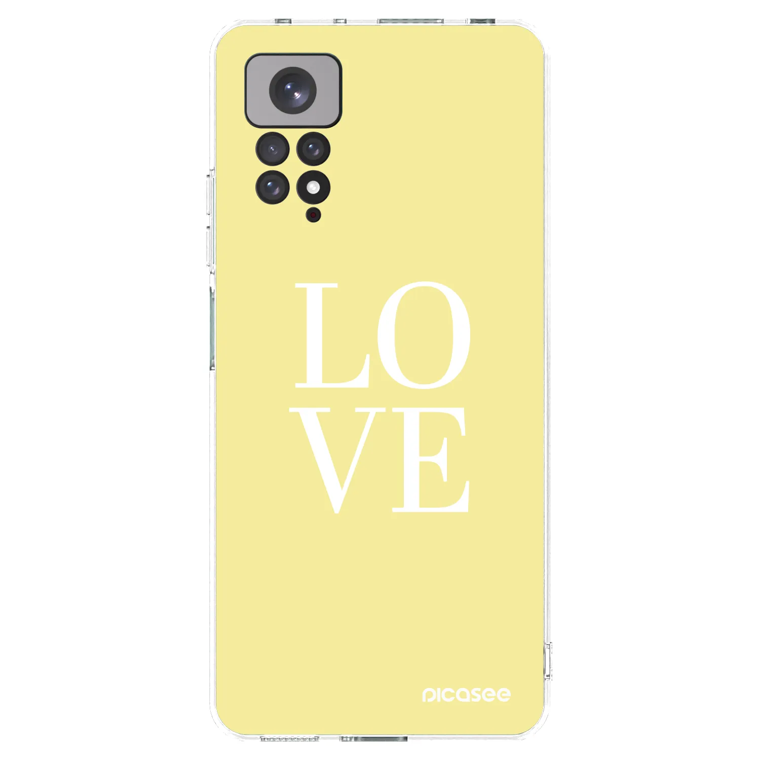 Picasee silikonový průhledný obal pro Xiaomi Redmi Note 11S 4G - Love