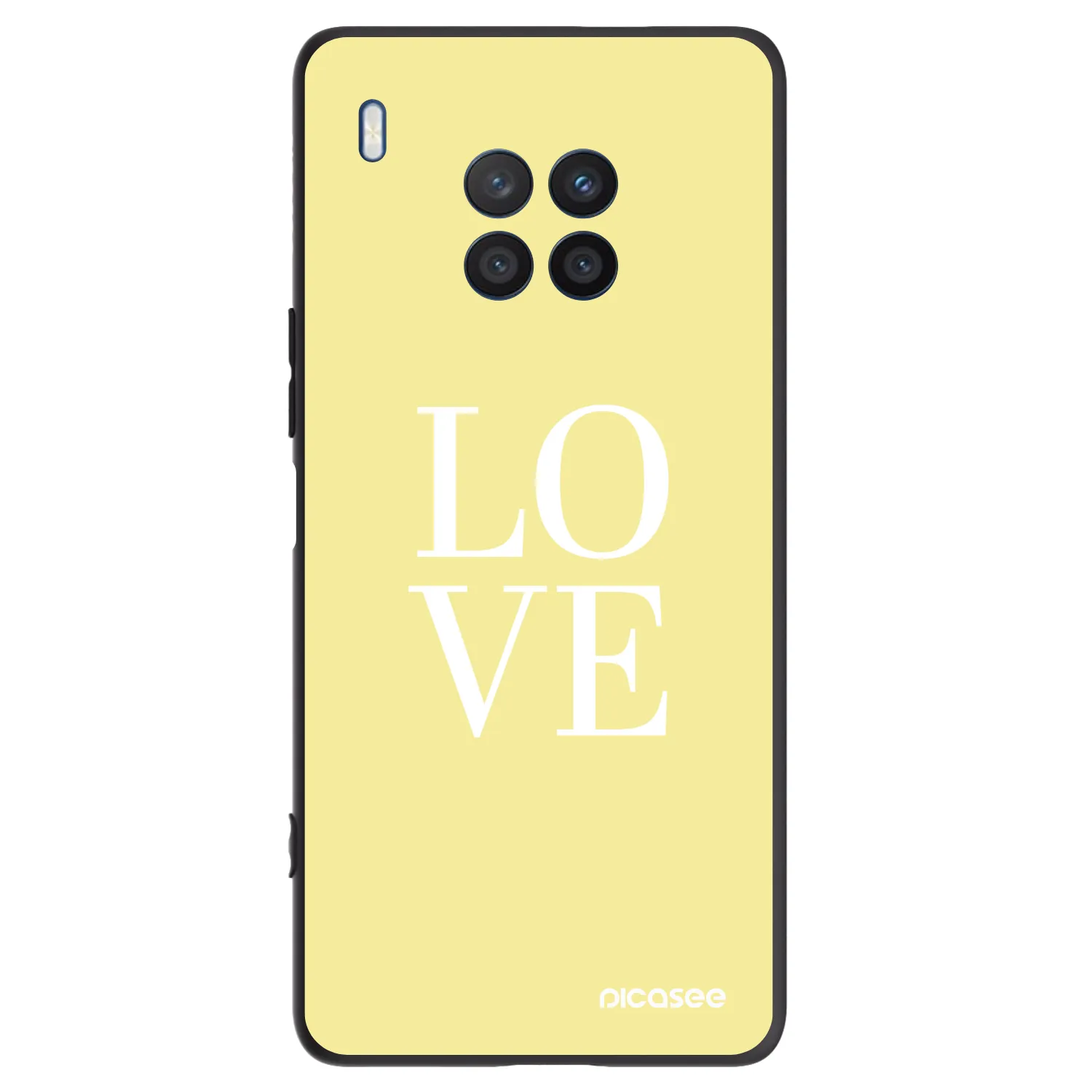 Picasee silikonový černý obal pro Honor 50 Lite - Love