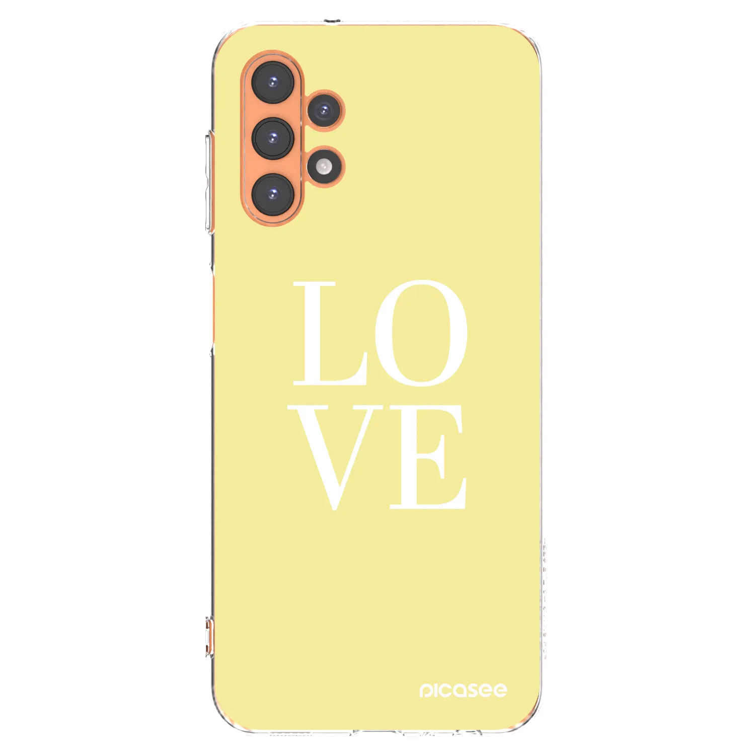 Picasee silikonový průhledný obal pro Samsung Galaxy A13 4G A135 - Love