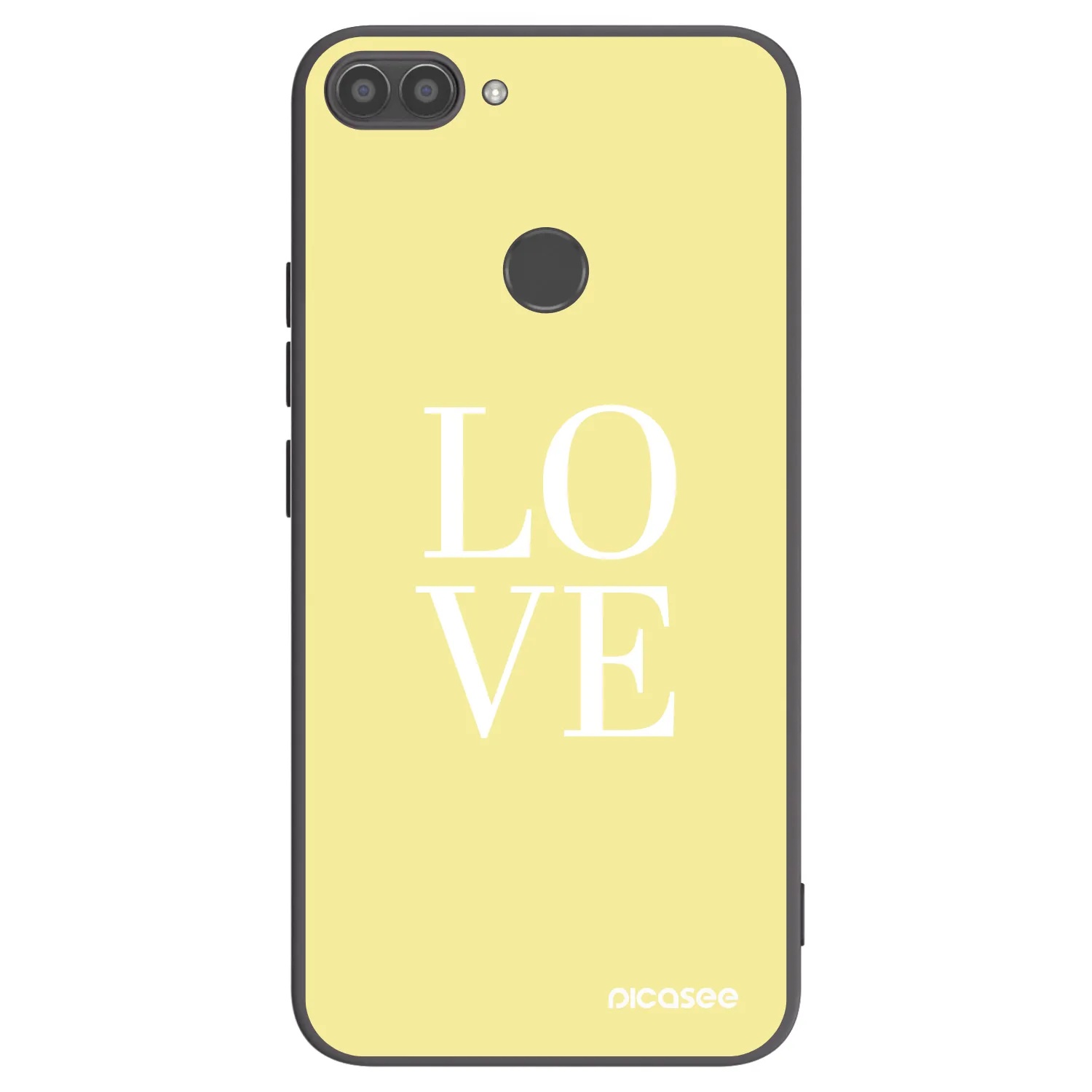 Picasee silikonový černý obal pro Huawei P Smart - Love