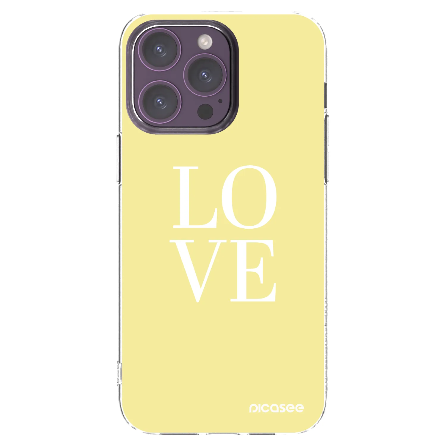 Picasee silikonový průhledný obal pro Apple iPhone 14 Pro Max - Love