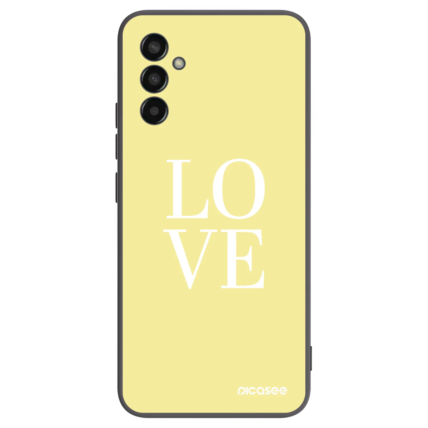 Picasee silikonový černý obal pro Samsung Galaxy M13 M135F - Love
