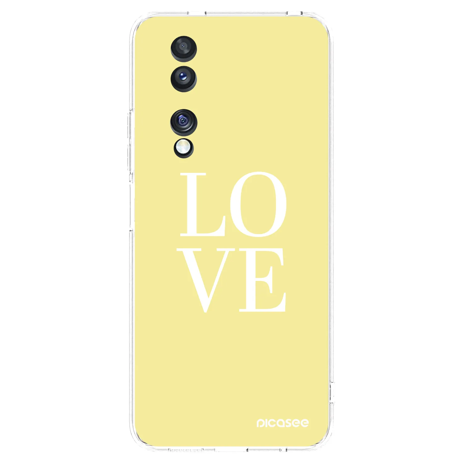 Picasee silikonový průhledný obal pro Honor 70 - Love