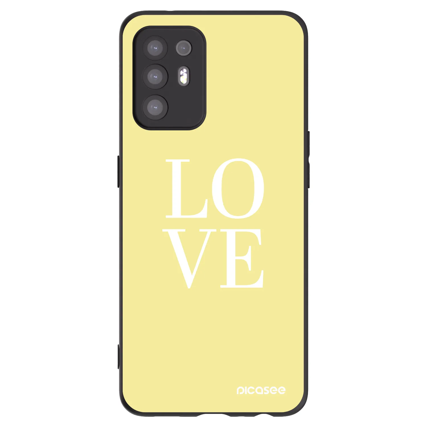 Picasee silikonový černý obal pro OPPO A94 5G - Love