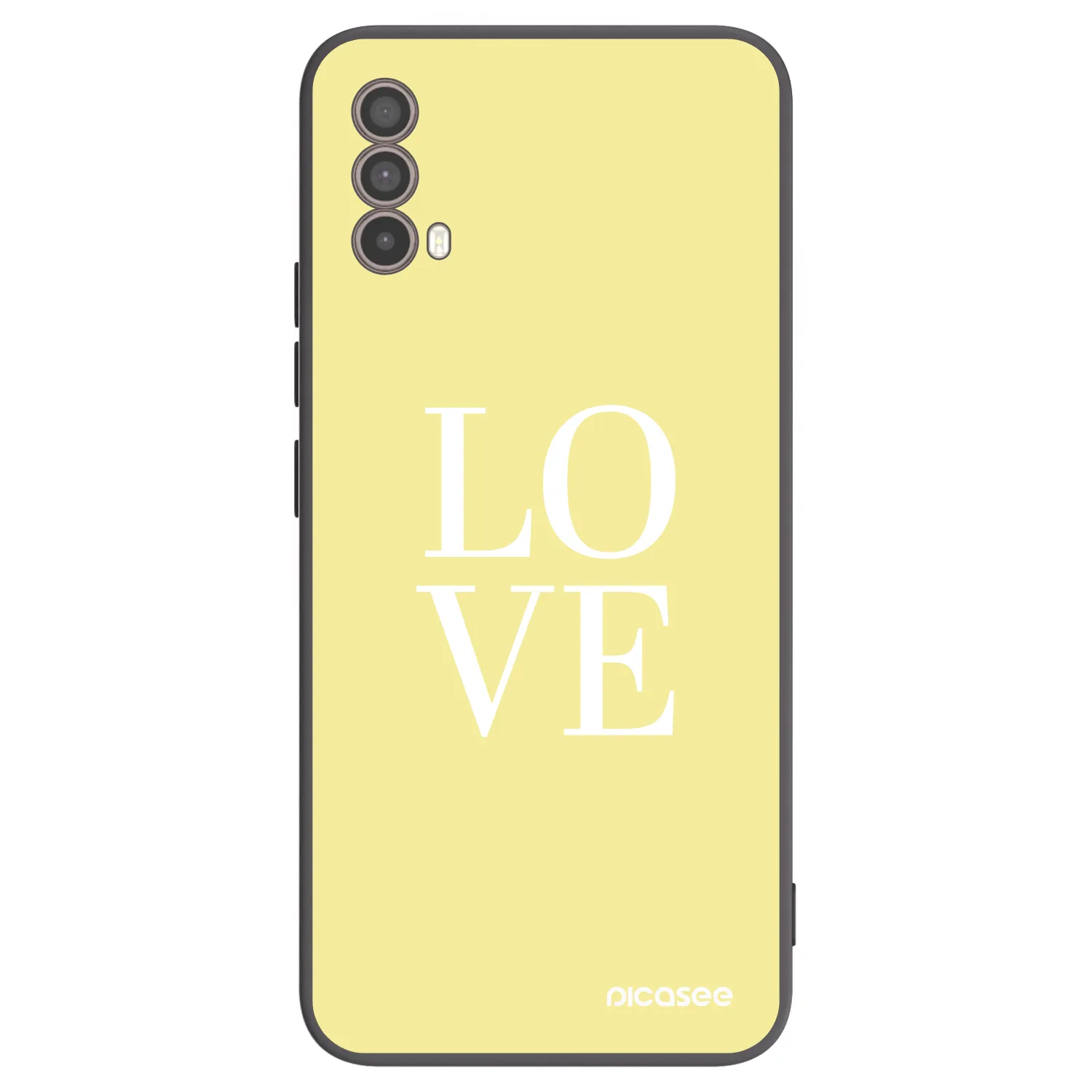 Picasee silikonový černý obal pro Motorola Moto E40 - Love