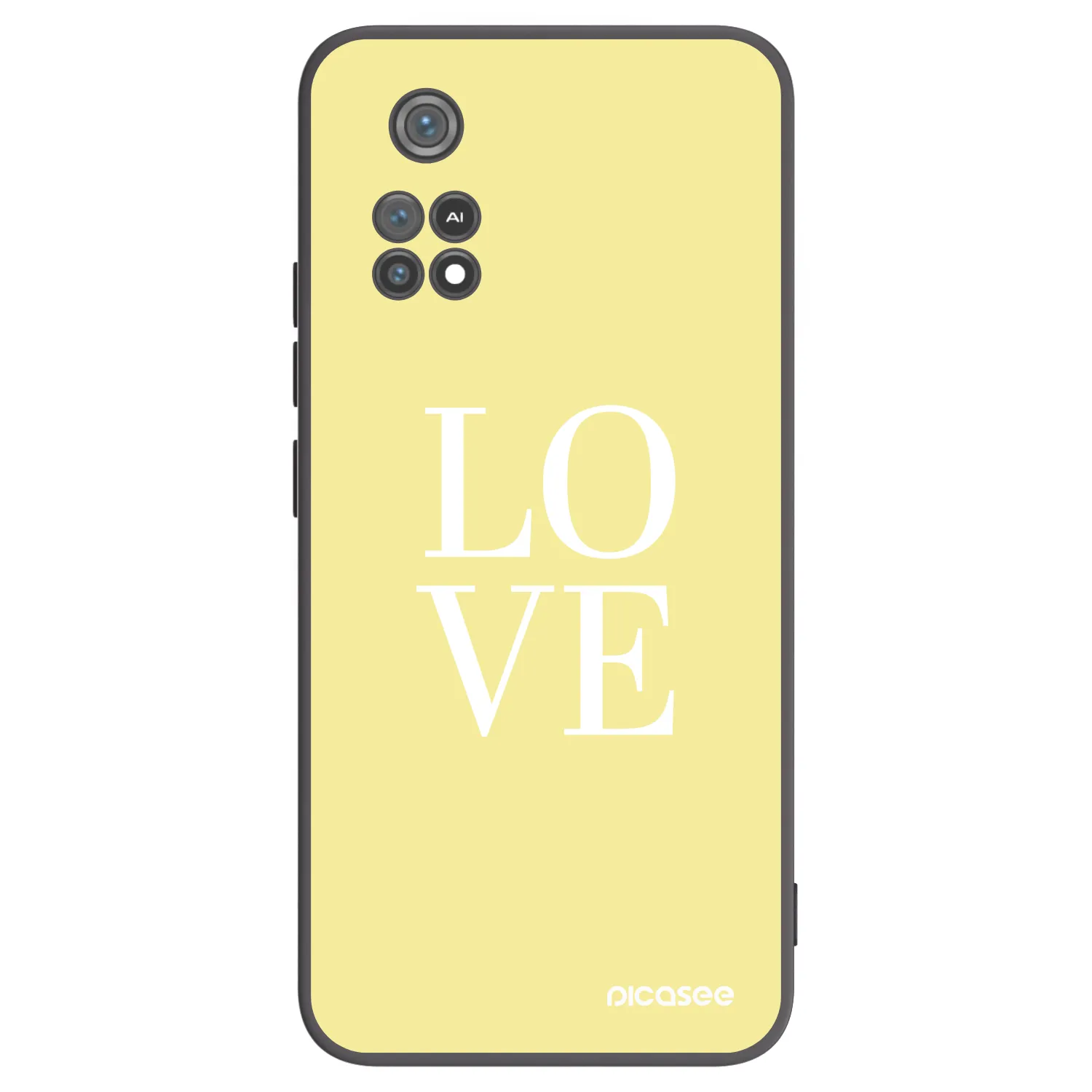 Picasee silikonový černý obal pro Xiaomi Poco M4 Pro - Love