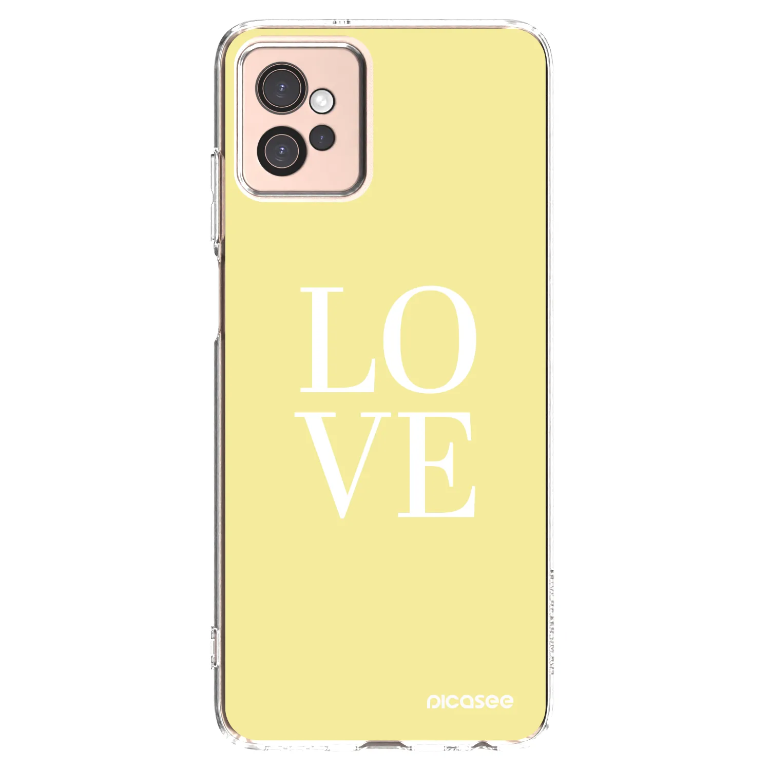 Picasee silikonový průhledný obal pro Motorola Moto G32 - Love