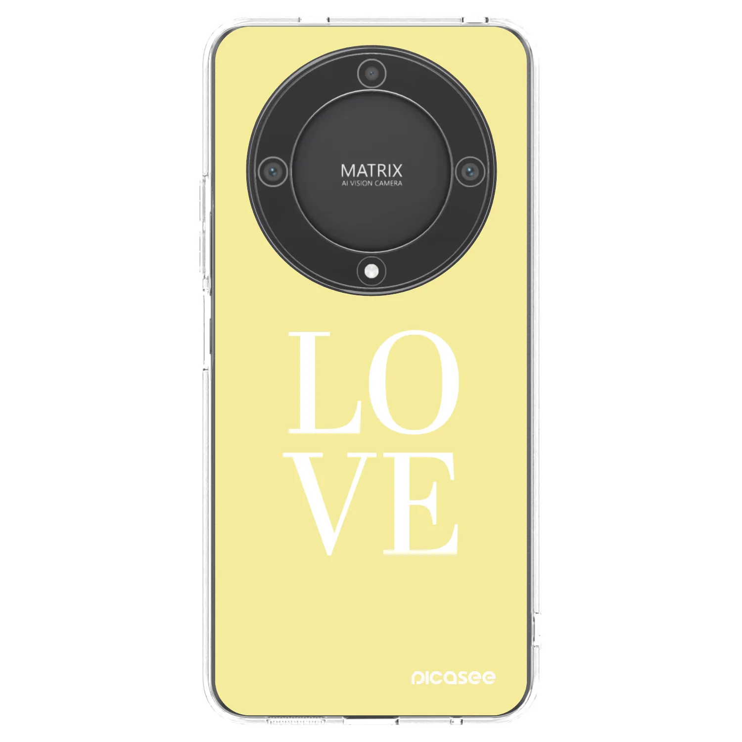 Picasee silikonový průhledný obal pro Honor Magic5 Lite 5G - Love
