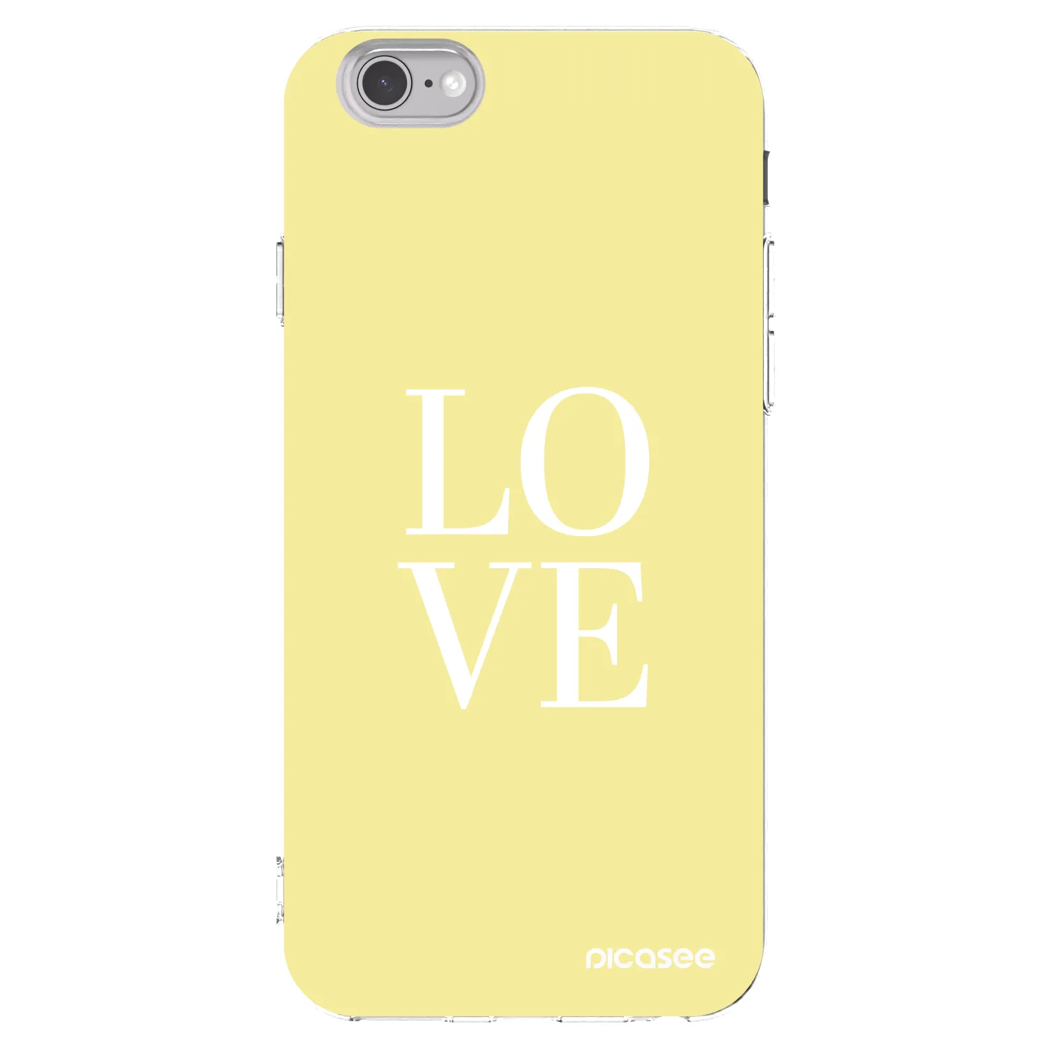 Picasee silikonový průhledný obal pro Apple iPhone 6/6S - Love