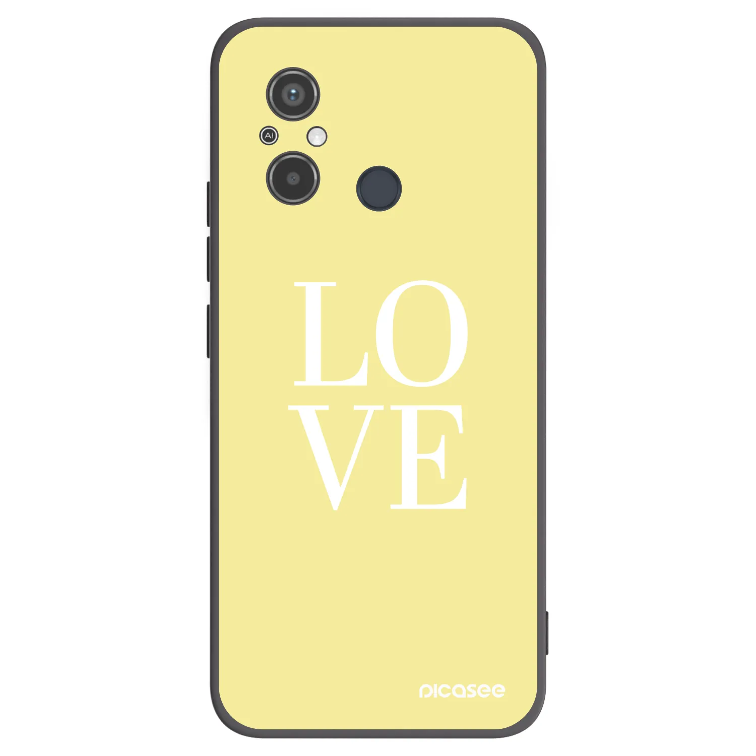 Picasee silikonový černý obal pro Xiaomi Redmi 12C - Love