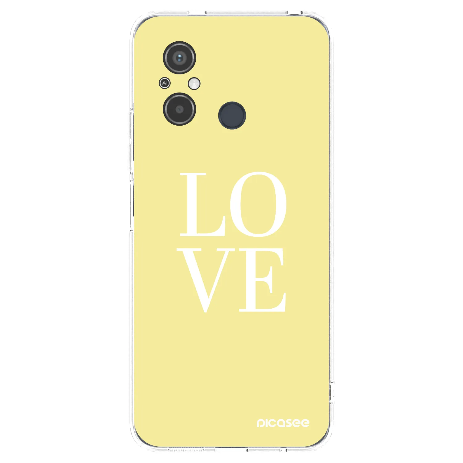 Picasee silikonový průhledný obal pro Xiaomi Redmi 12C - Love