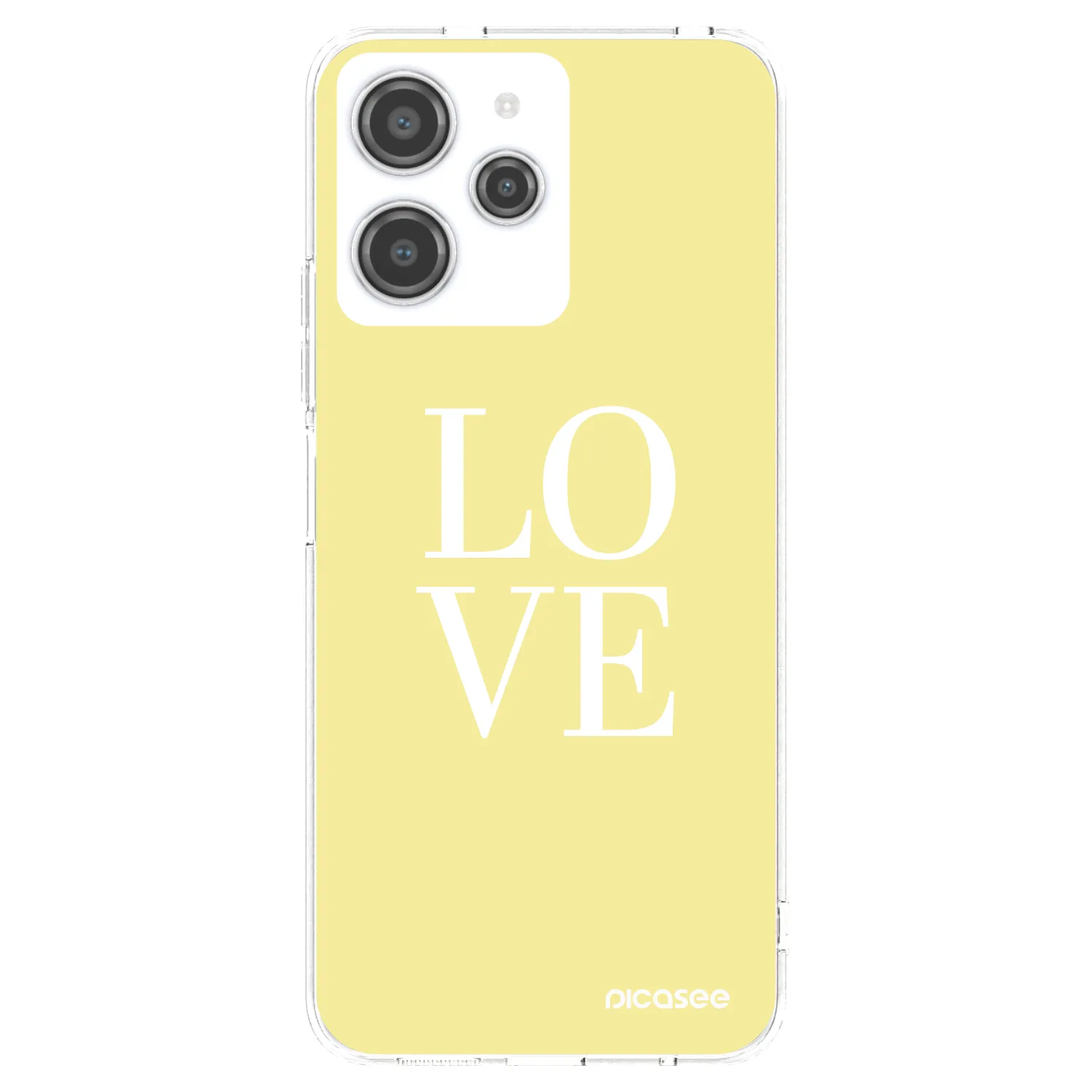 Picasee silikonový průhledný obal pro Xiaomi Redmi 12 4G - Love