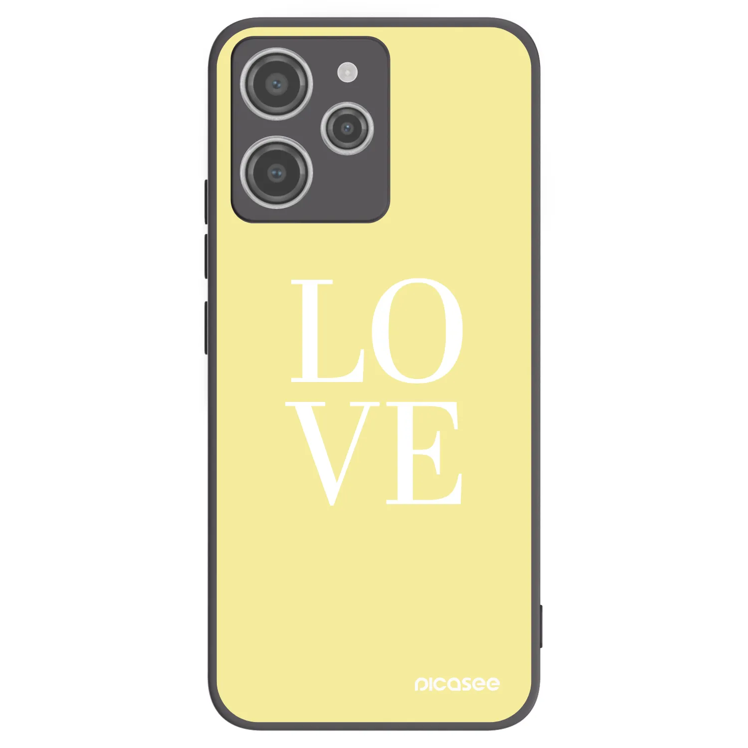 Picasee silikonový černý obal pro Xiaomi Redmi 12 4G - Love