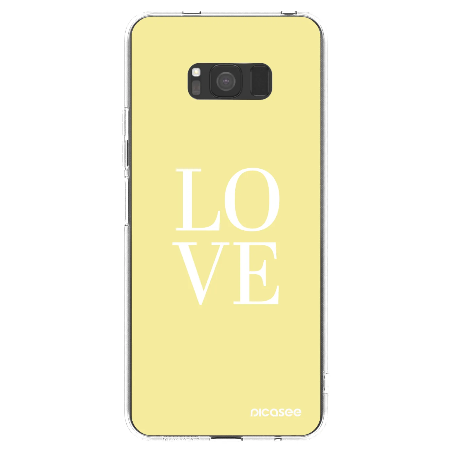 Picasee silikonový průhledný obal pro Samsung Galaxy S8 G950F - Love