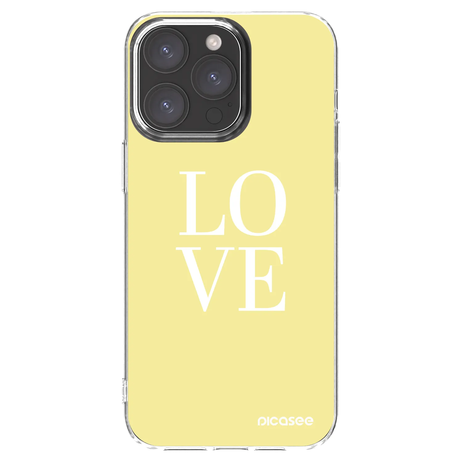 Picasee silikonový průhledný obal pro Apple iPhone 15 Pro Max - Love
