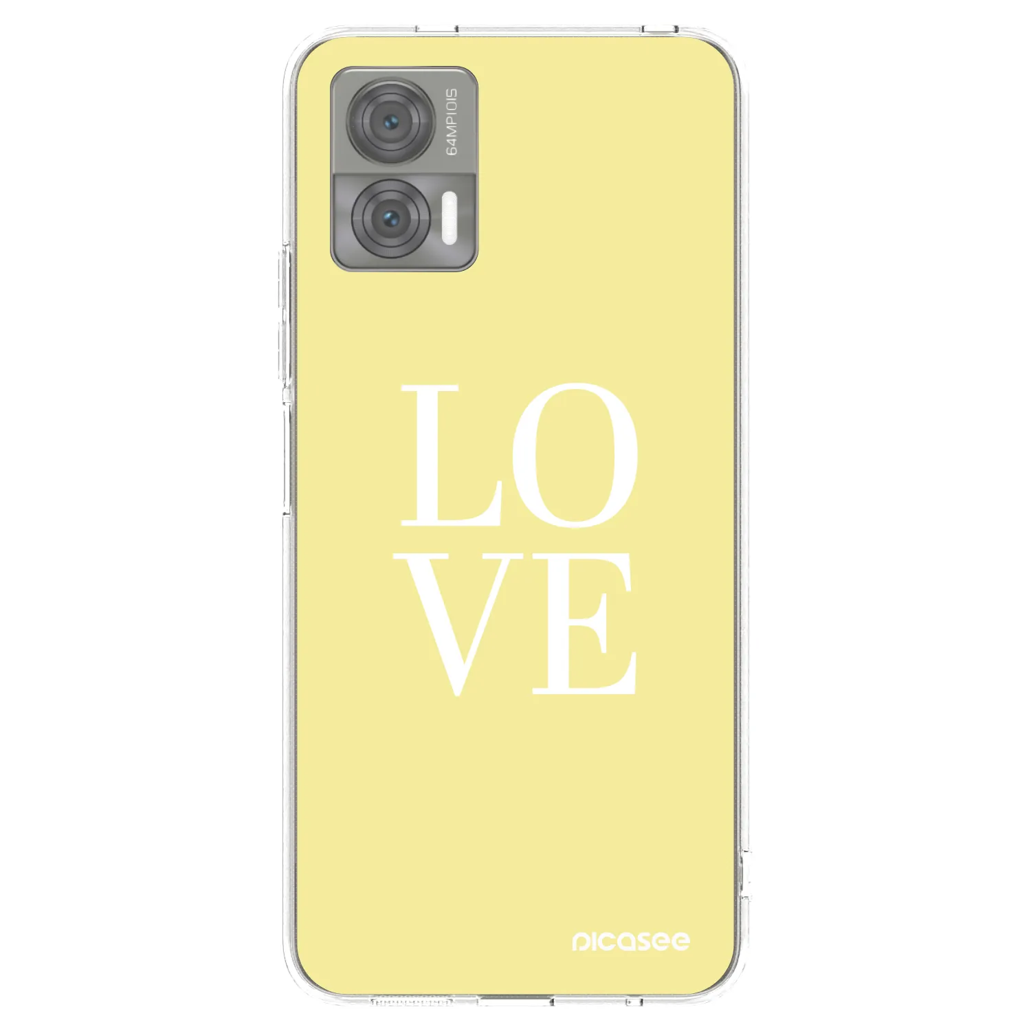 Picasee silikonový průhledný obal pro Motorola Edge 30 Neo - Love