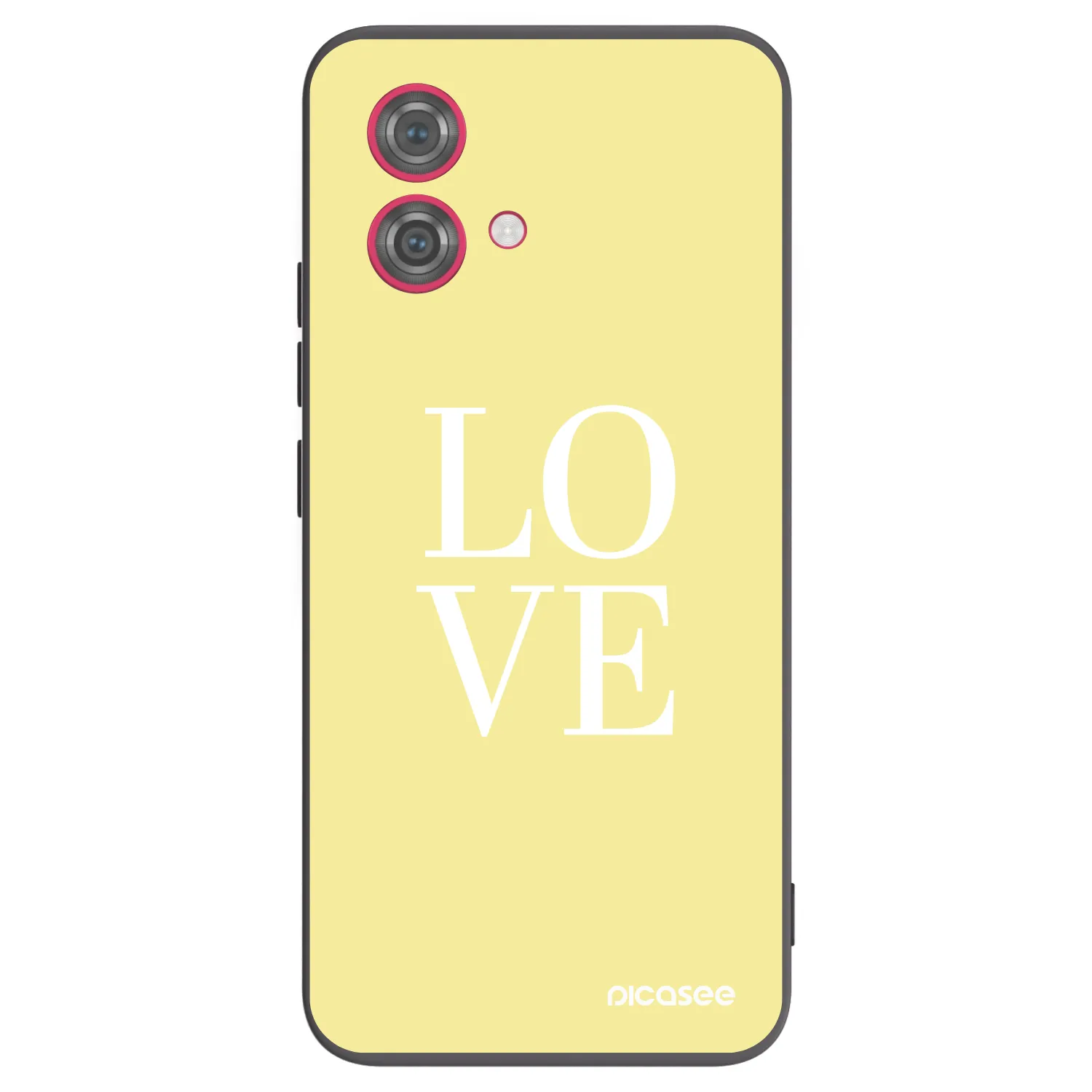 Picasee silikonový černý obal pro Motorola Moto G84 5G - Love