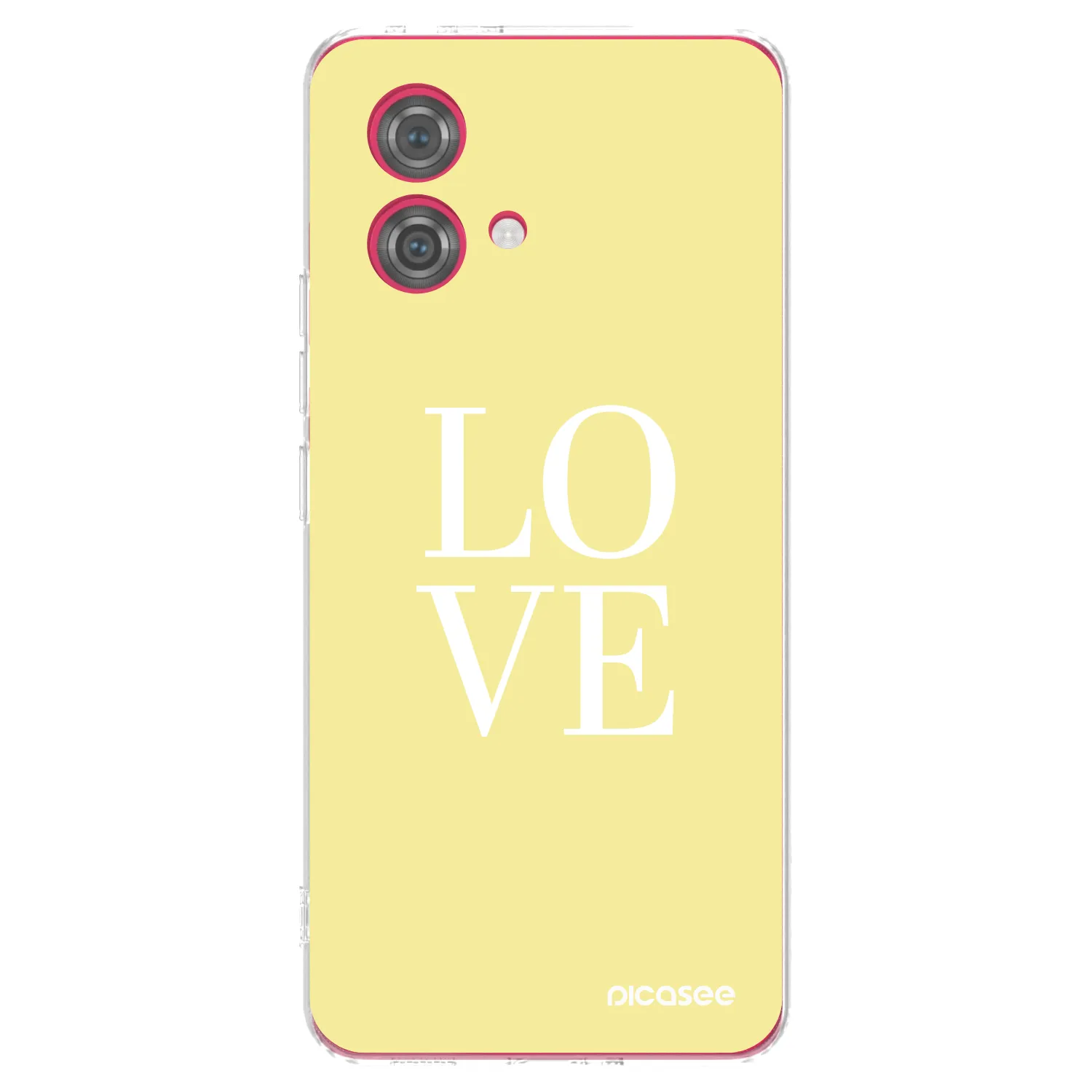 Picasee silikonový průhledný obal pro Motorola Moto G84 5G - Love