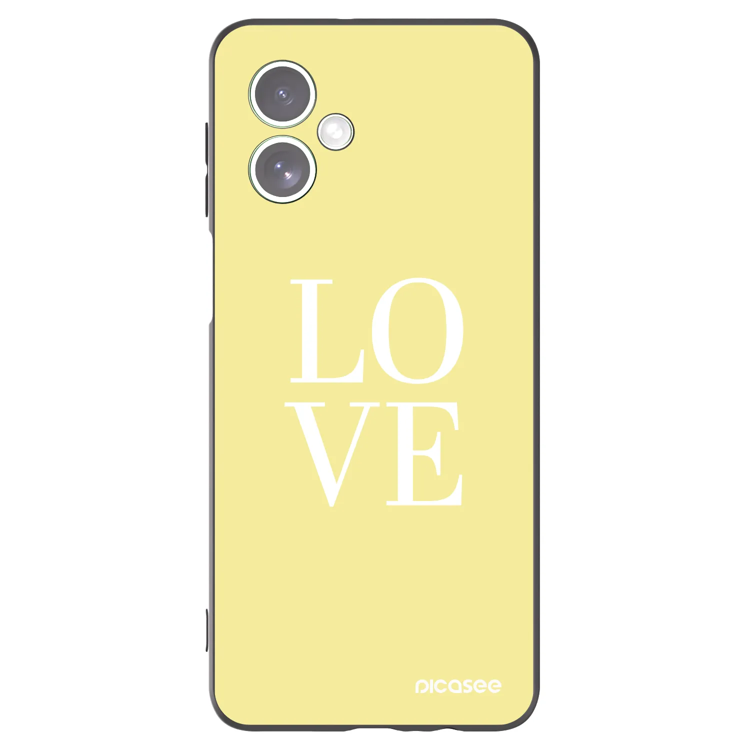 Picasee silikonový černý obal pro Motorola Moto G54 5G - Love