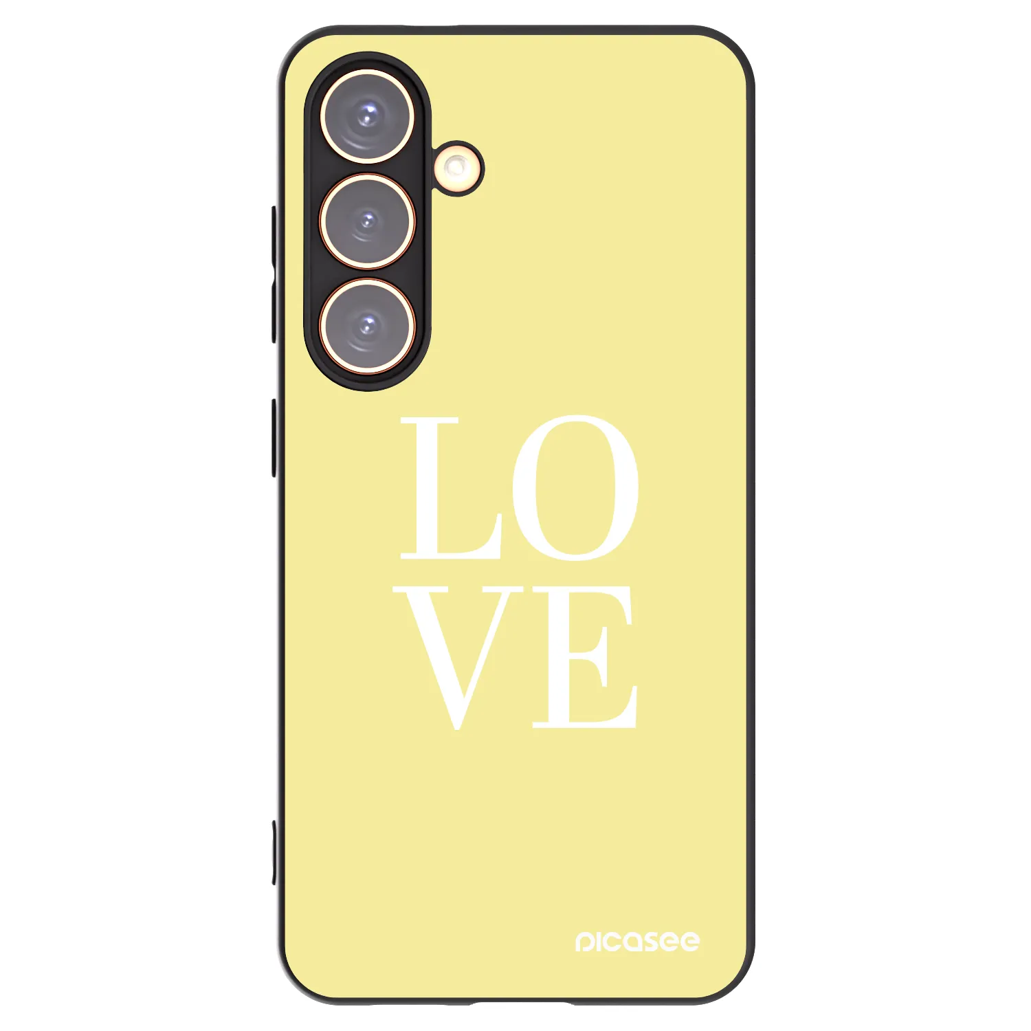 Picasee silikonový černý obal pro Samsung Galaxy S24 S921B 5G - Love