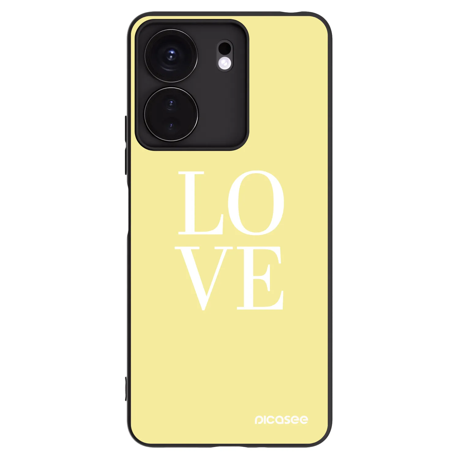 Picasee silikonový černý obal pro Xiaomi Redmi 13C 4G - Love