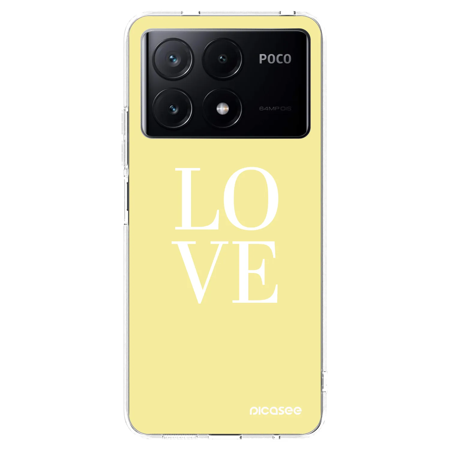 Picasee silikonový průhledný obal pro Xiaomi Poco X6 Pro - Love