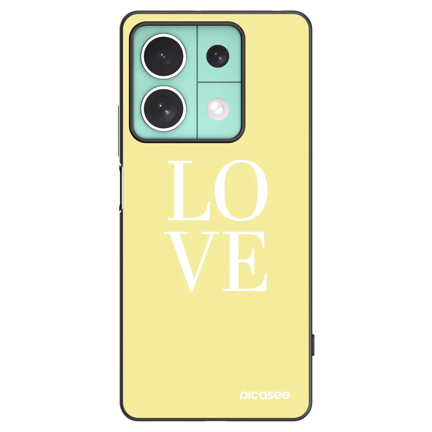 Picasee silikonový černý obal pro Xiaomi Redmi Note 13 5G - Love