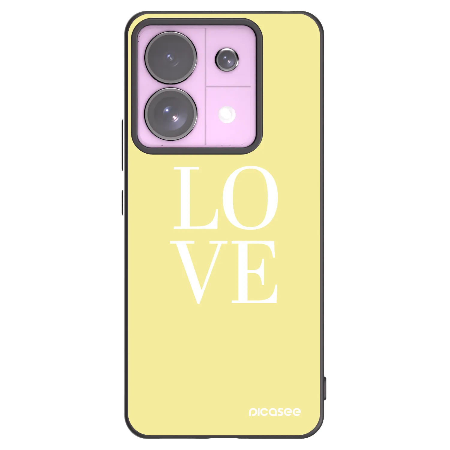 Picasee silikonový černý obal pro Xiaomi Redmi Note 13 Pro 5G - Love