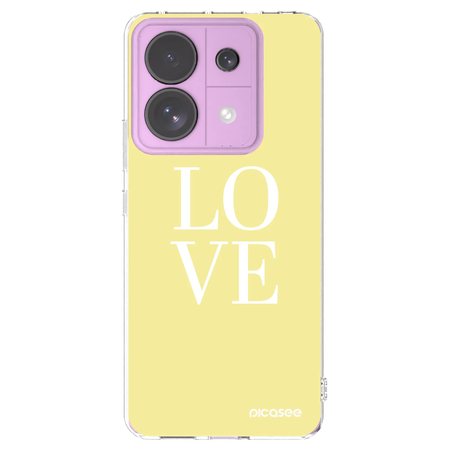 Picasee silikonový průhledný obal pro Xiaomi Redmi Note 13 Pro 5G - Love