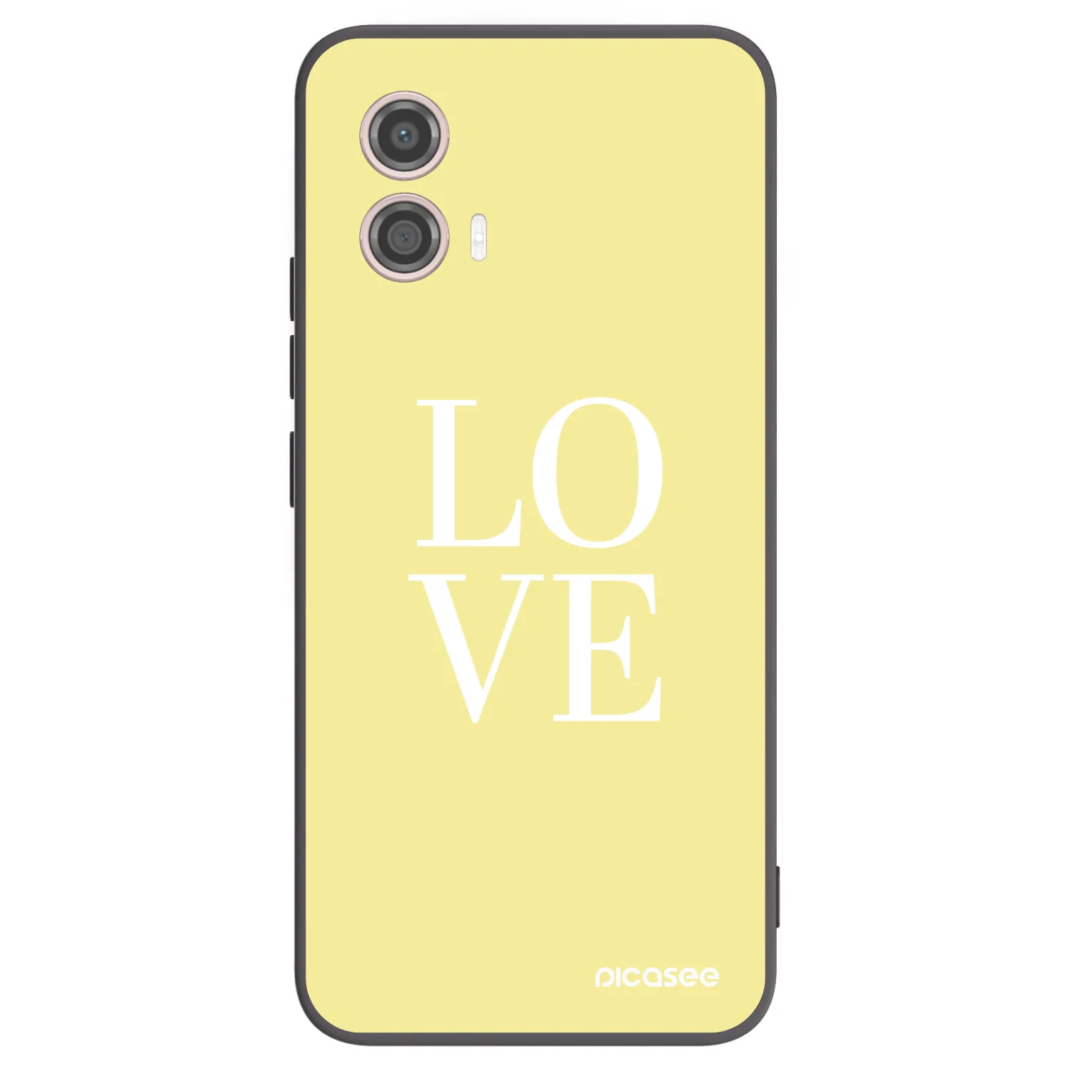 Picasee silikonový černý obal pro Motorola Moto G53 5G - Love